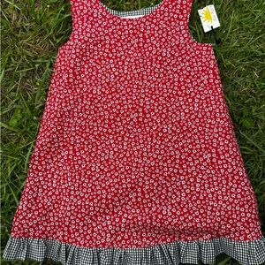 Red Floral Sleeveless Dress Rae Raes NWT